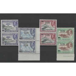 Curacao LP41-44 Luchtpost paartjes MNH/postfris CV 80 €
