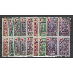 Curacao LP45-52 Luchtpost blokjes van 4 MNH/postfris CV 96 €
