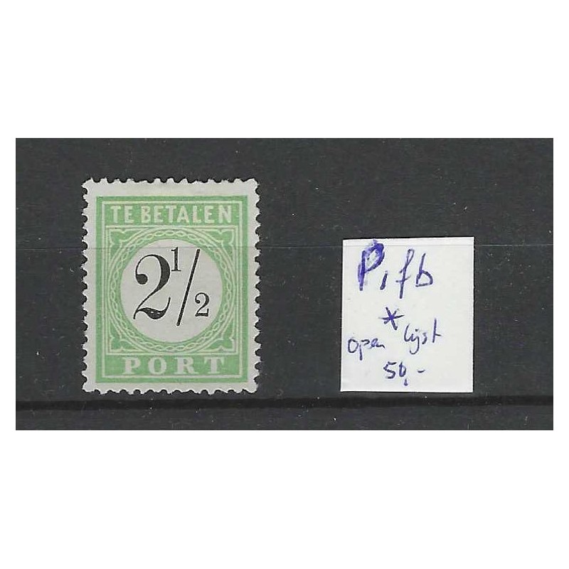 Curacao P1fb  Port 1892 "OPEN LIJST" MH/ongebr CV 50 €