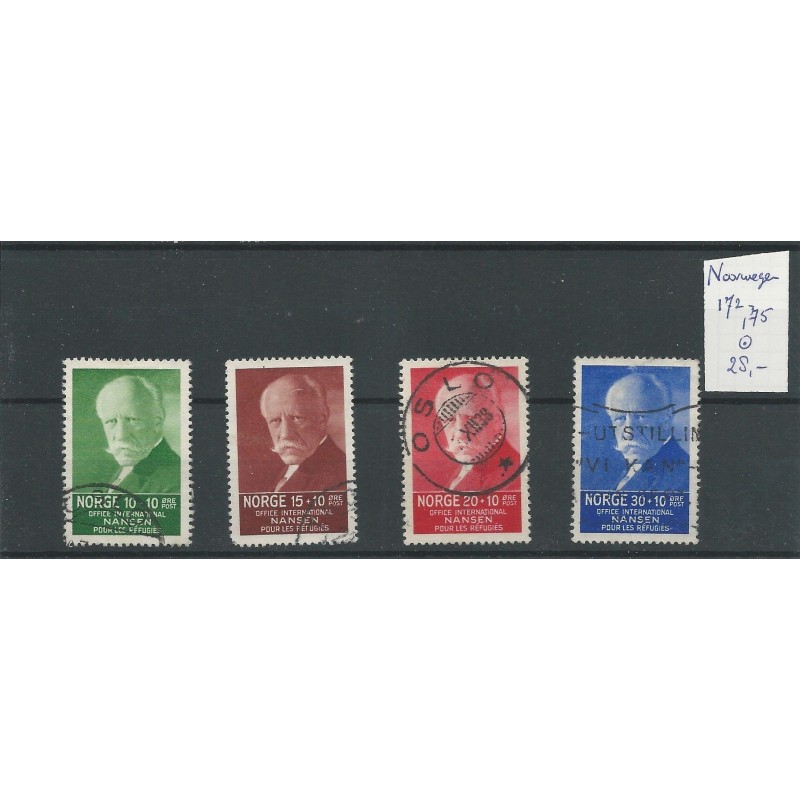 Noorwegen 172-172 Nansen-fonds  2 series VFU/gebr  CV 28 €