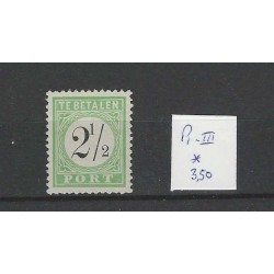 Curacao P1-III Port 1889 MH/ongebr CV 3,50 €
