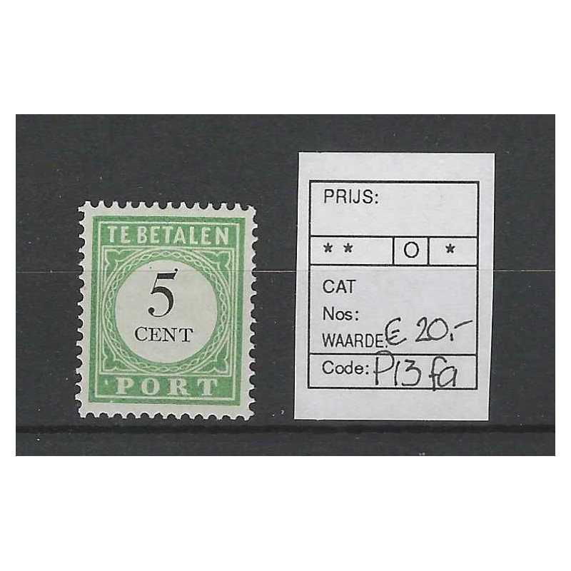 Curacao P12fa Port 1892 MH/ongebr CV 20 € Curacao P12fa Port 1892 MH/ongebr CV 20 €