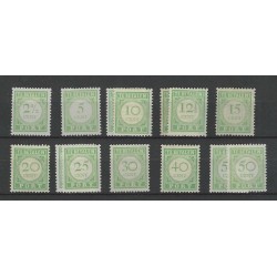 Curacao P21-30 Port 1915 MH/ongebr  CV 16 €