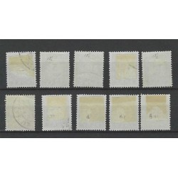 Curacao P21Ab-30Ab Port 1915  VFU/gebr CV 26 €