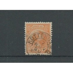 Nederland  34 met "ROTTERDAM-5" kleinrond  VFU/gebr  CV 33 €