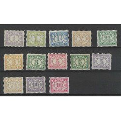 Curacao 44-56 CIjfer  MNH/postfris  CV 150 €