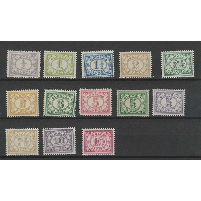 Curacao 44-56 CIjfer MNH/postfris CV 150 € Curacao 44-56 CIjfer MNH/postfris CV 150 €