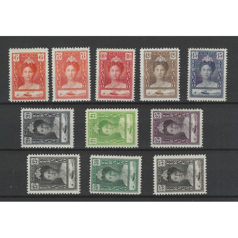 Curacao 89-99 Wilhelmina MNH/postfris CV 225 € Curacao 89-99 Wilhelmina MNH/postfris CV 225 €