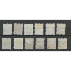 Nederland 7I/12I, 7II/12II Willem III 1867 VFU/gebr  CV 910 €