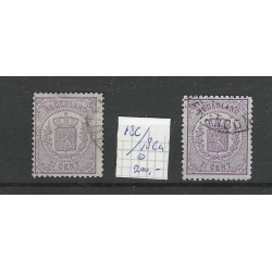 Nederland 18C/18Ca Wapens 1869 VFU/gebr  CV 200 €