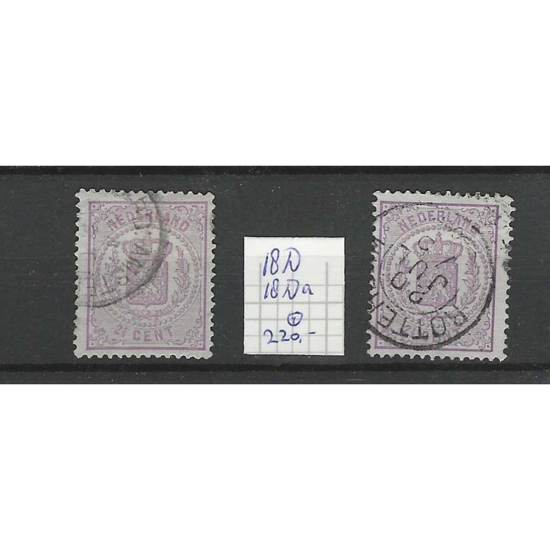 Nederland 18D-18Da Wapens 1869 VFU/gebr CV 220 € Nederland 18D-18Da Wapens 1869 VFU/gebr CV 220 €