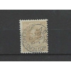 Nederland 27 Willem III "ROTTERD:DELFSH: 1888" kleinrond VFU/gebr