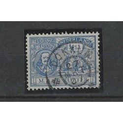 Nederland 87 De Ruyter "DOKKUM1907"grootrond VFU/gebr