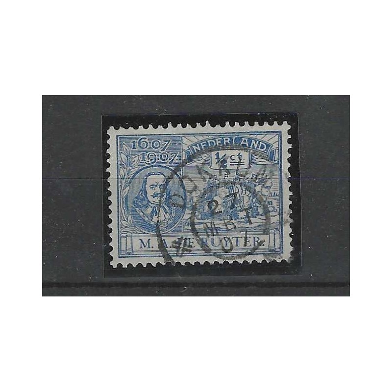 Nederland 87 De Ruyter "DOKKUM1907"grootrond VFU/gebr Nederland 87 De Ruyter "DOKKUM1907"grootrond VFU/gebr