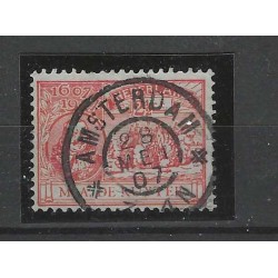 Nederland 89 De Ruyter "AMSTERDAM 1907"grootrond VFU/gebr