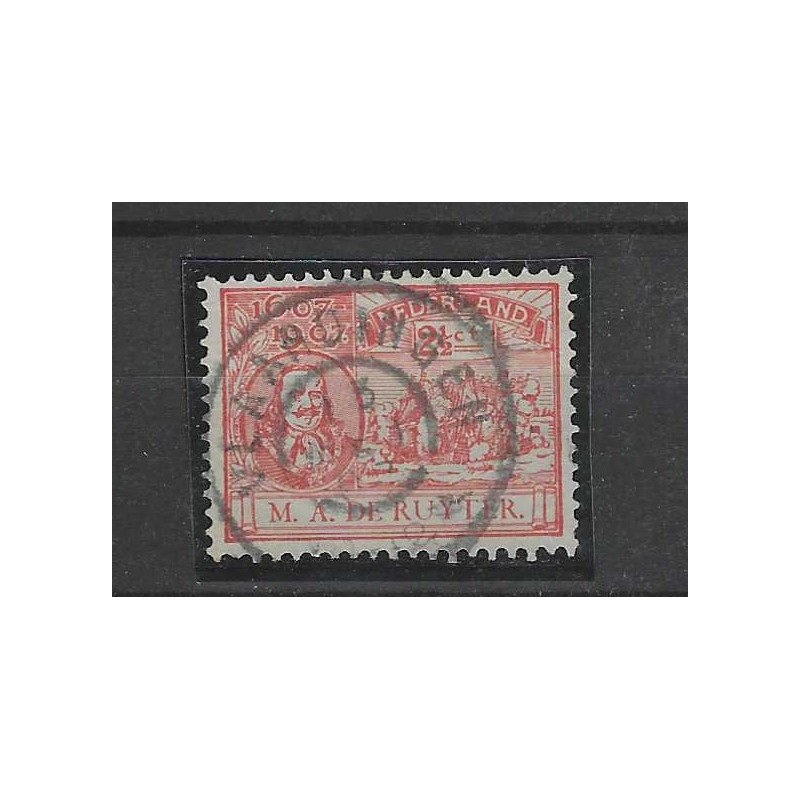 Nederland 89 De Ruyter "VLAARDINGEN 1907"grootrond VFU/gebr Nederland 89 De Ruyter "VLAARDINGEN 1907"grootrond VFU/gebr