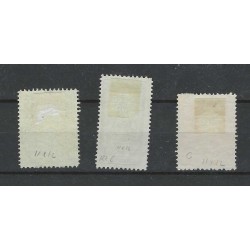 Nederland 121C-124C  Jubileum 1923  VFU/gebr  CV 4 €