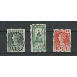Nederland 121C-124C  Jubileum 1923  VFU/gebr  CV 4 €