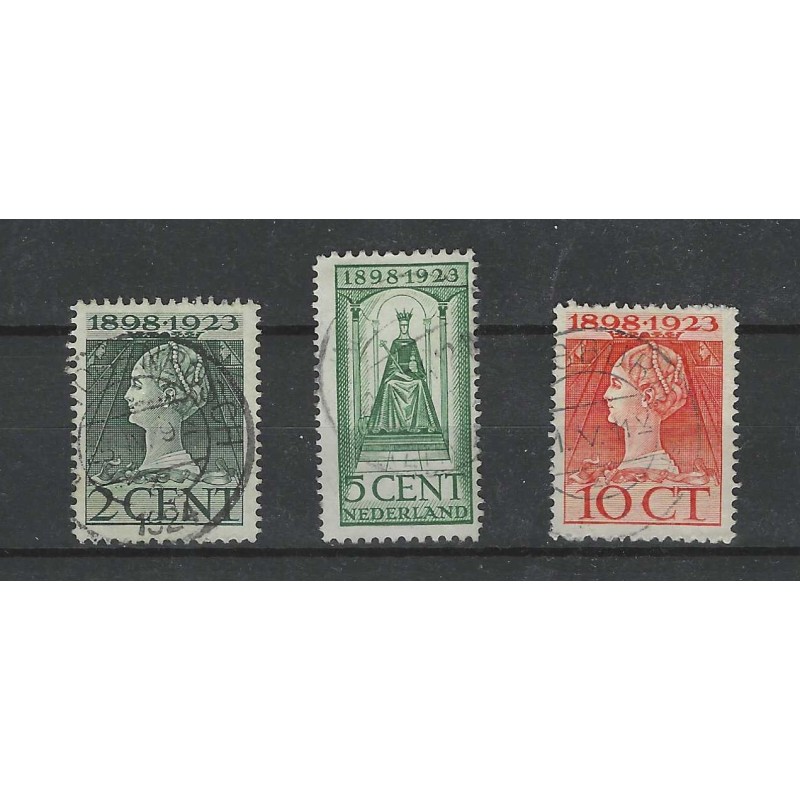 Nederland 121C-124C Jubileum 1923 VFU/gebr CV 4 € Nederland 121C-124C Jubileum 1923 VFU/gebr CV 4 €
