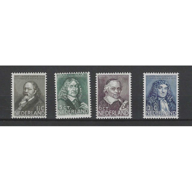 Nederland 296-299 Zomer 1937 MNH/postfris CV 40 € Nederland 296-299 Zomer 1937 MNH/postfris CV 40 €