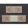 Nederland 61b/61c  KEERDRUKKEN Wilhelmina MH/ongebr CV 540 €