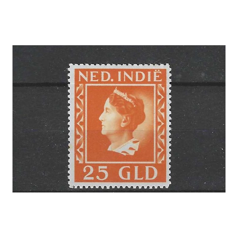 Ned. Indie 289 Wilhelmina Konijnenburg 25 Gld MH/ongebr CV 325 € Ned. Indie 289 Wilhelmina Konijnenburg 25 Gld MH/ongebr CV 325 €