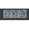 Nederland 1-3  Willem 1852 strippen van 3 VFU/gebr CV 1950 €