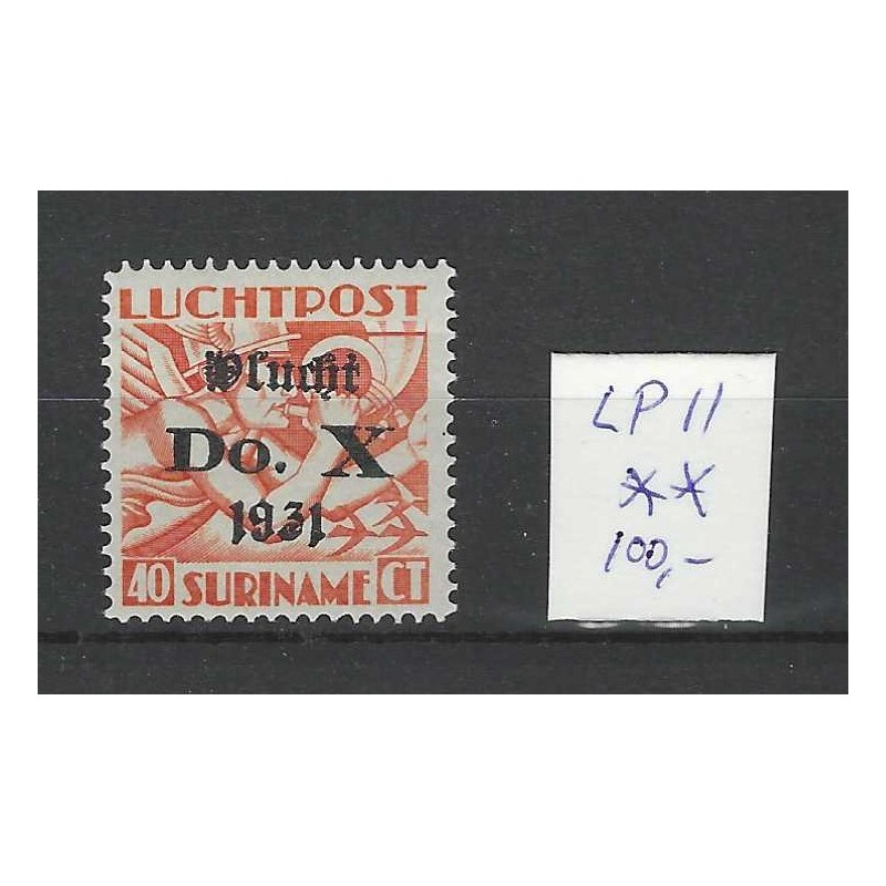 Suriname LP11 Do-X luchtpost MNH/postfris CV 100 € Suriname LP11 Do-X luchtpost MNH/postfris CV 100 €