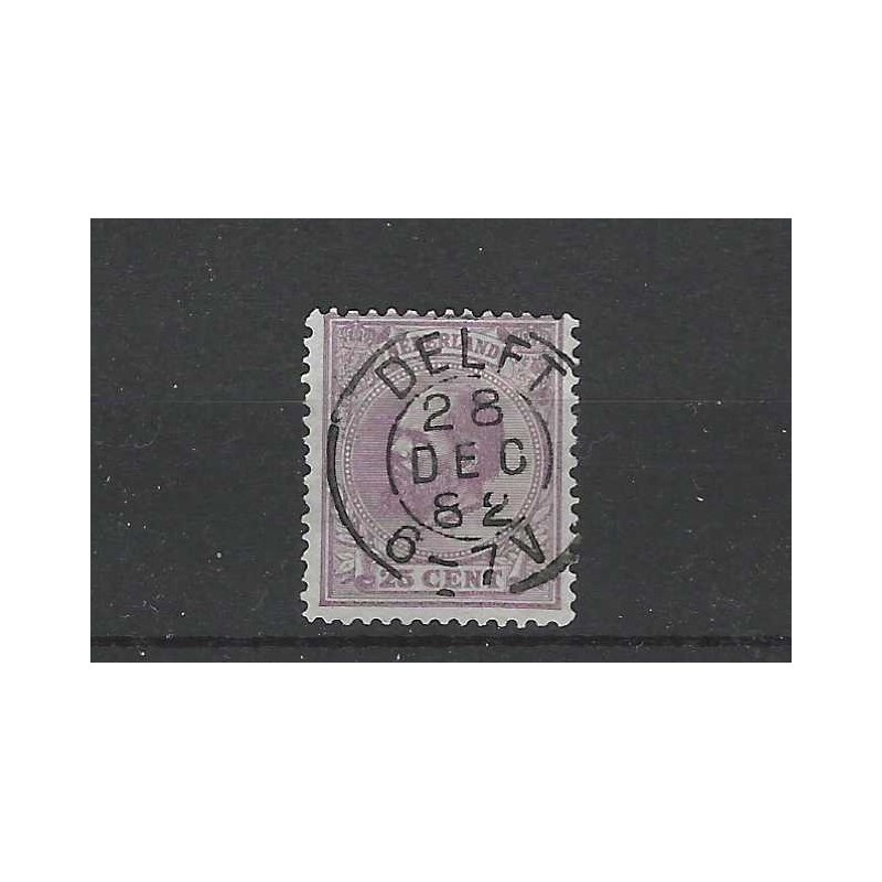 Nederland 26G Willem III 1872 "DELFT 1882" VFU/gebr CV 10++ € Nederland 26G Willem III 1872 "DELFT 1882" VFU/gebr CV 10++ €