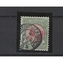 Nederland 48 Wilhelmina 5Gld  VFU/gebr CV 575 €  Certificaat !!