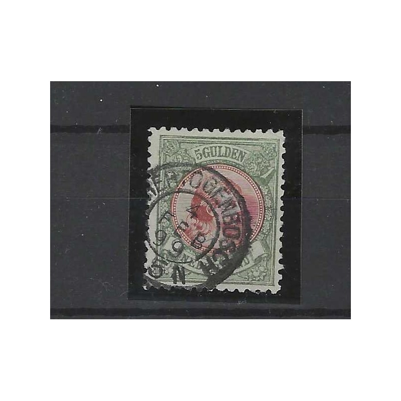 Nederland 48 Wilhelmina 5Gld VFU/gebr CV 575 € Certificaat !! Nederland 48 Wilhelmina 5Gld VFU/gebr CV 575 € Certificaat !!