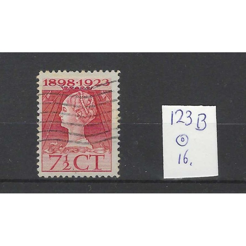 Nederland 123B Wilhelmina VFU/gebr CV 16€ Nederland 123B Wilhelmina VFU/gebr CV 16€