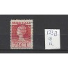 Nederland 123B Wilhelmina  VFU/gebr CV 16€