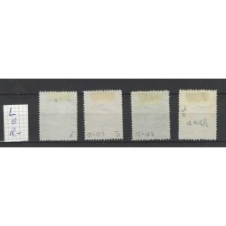 Nederland 121L-126L Wilhelmina  VFU/gebr CV 18 €