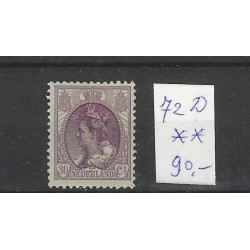 Nederland 72D Wilhelmina 30ct  MNH/postfris CV 90 €