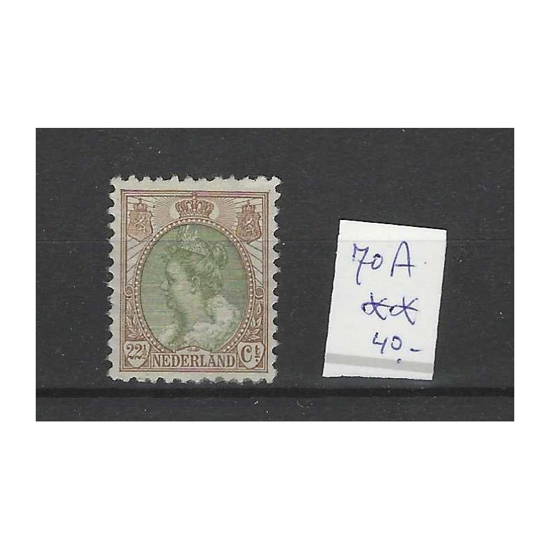 Nederland 70A Wilhelmina 22,5ct MNH/postfris CV 40 € Nederland 70A Wilhelmina 22,5ct MNH/postfris CV 40 €
