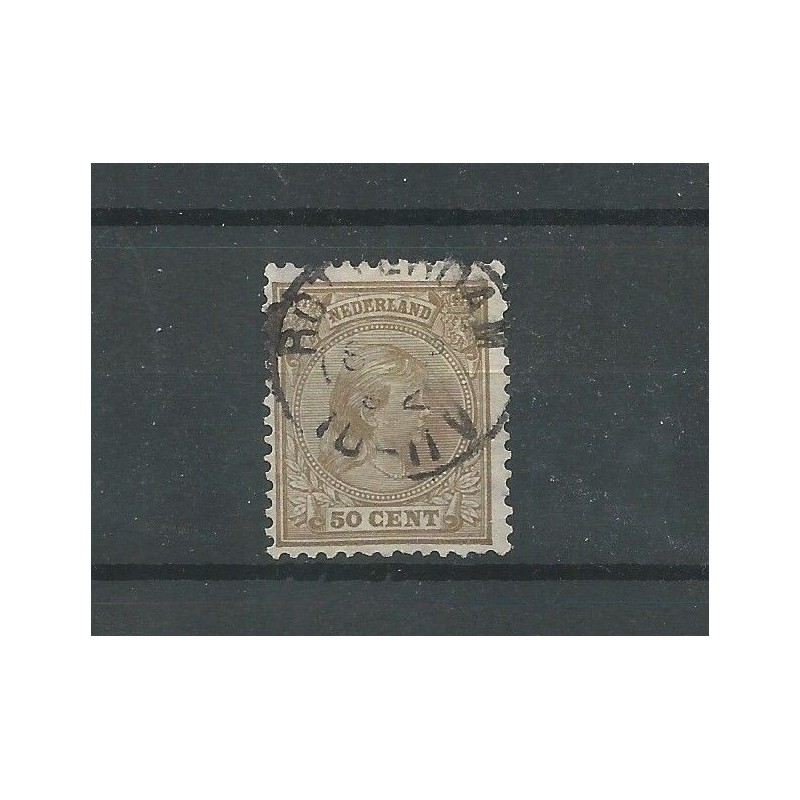Nederland  43a met "ROTTERDAM 1892"  VFU/gebr  CV 60 €