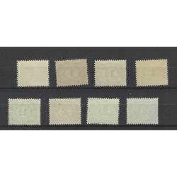 Nederland 50-55 Cijfer MNH/postfris CV 115 € met kleurvariaties