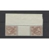 Nederland 61b-61c KEERDRUKKEN Wilhelmina MNH/postfris CV 1000 €