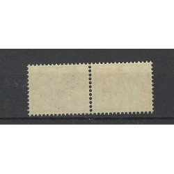 Nederland 61b-61c KEERDRUKKEN Wilhelmina MNH/postfris CV 1000 €