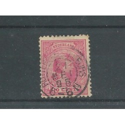 Nederland  37 met "ROTTERDAMSTNBEURS 1895" kleinrond VFU/gebr  CV 12 €