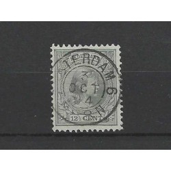 Nederland 38 Wilhelmina  met "AMSTERDAM-6 1894" kleinrond VFU/gebr  CV 90+ €