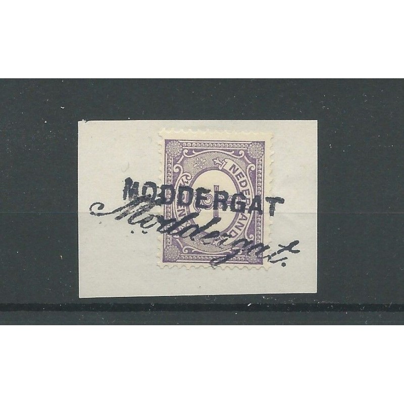 Nederland 50 "MODDERGAT" stempels VFU/gebr CV ?? € Nederland 50 "MODDERGAT" stempels VFU/gebr CV ?? €