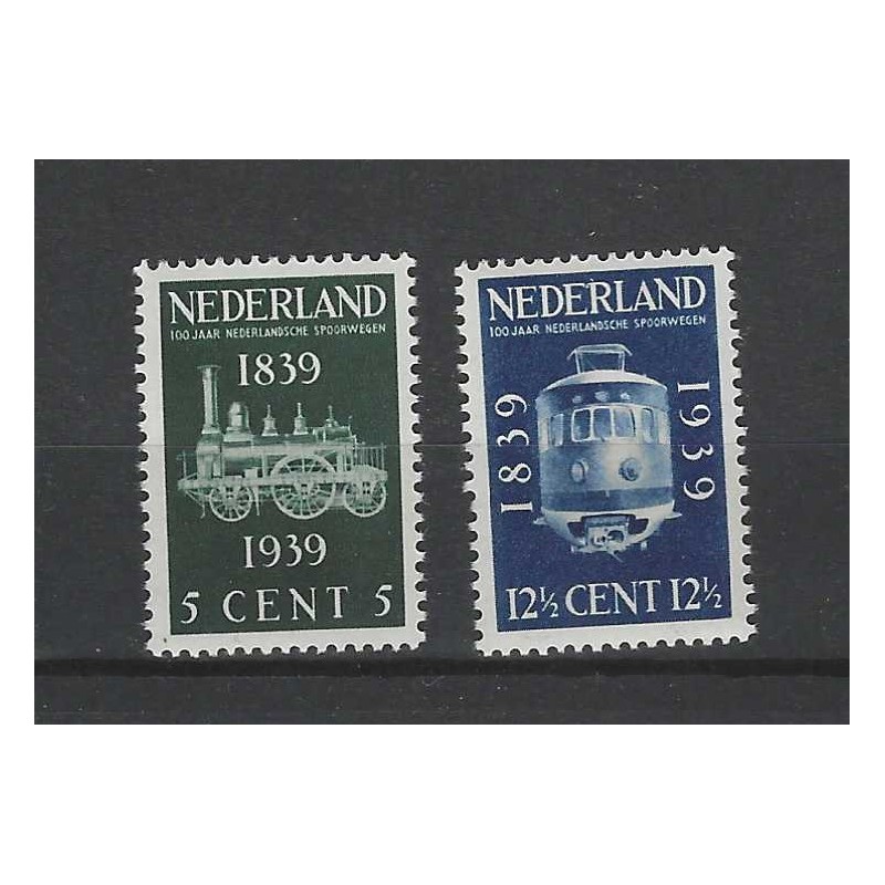 Nederland 325-326 Spoorwegen MNH/postfris CV 20 €