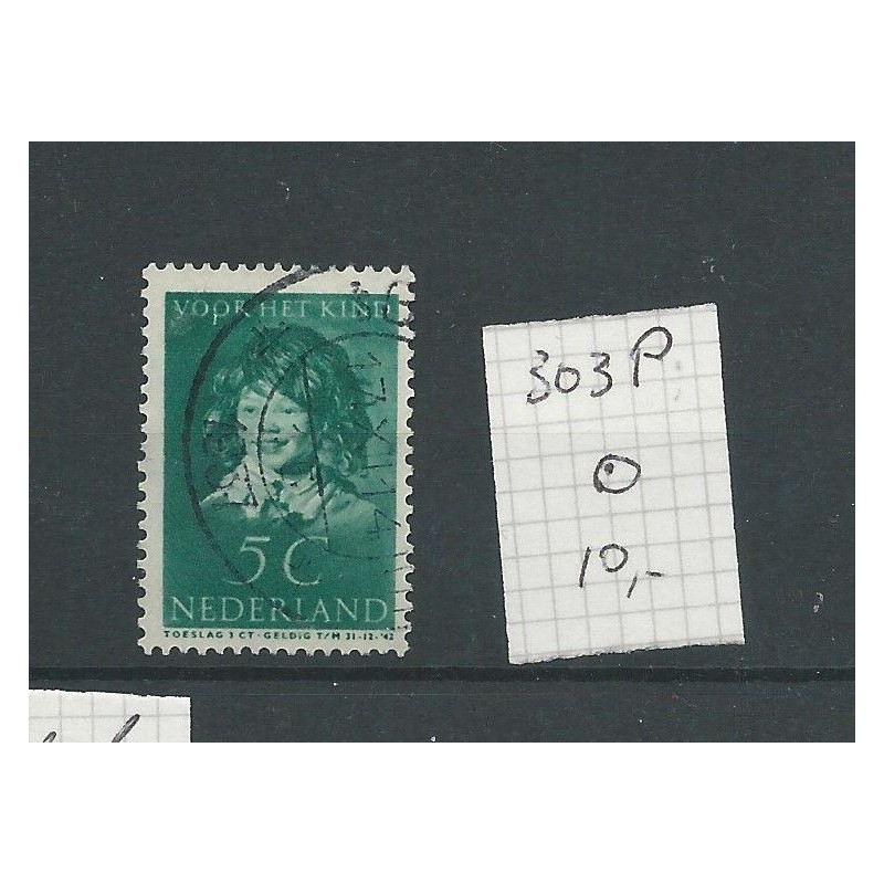 Nederland 303P VFU/gebr CV 10 € Nederland 303P VFU/gebr CV 10 €