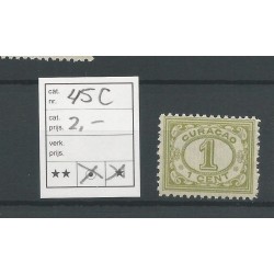 Curacao 45C Cijfer  MNH/postfris CV  2 €
