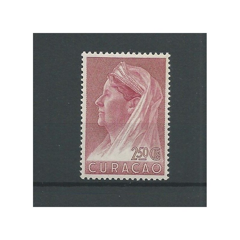 Curacao 137 Wilhelmina MNH/postfris CV 90 € Curacao 137 Wilhelmina MNH/postfris CV 90 €
