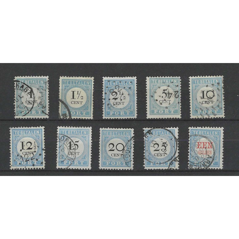 Nederland P3-12 Port 1881 set  VFU/gebr CV 144 €