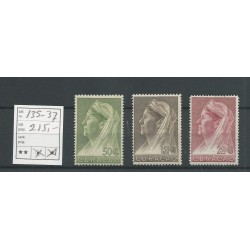 Curacao 135-137 Wilhelmina MNH/postfris CV  215 €