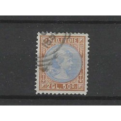 Ned. Indie 30 Wilhelmina 2,5Gld  VFU/gebr  CV 55 €  Luxe !!